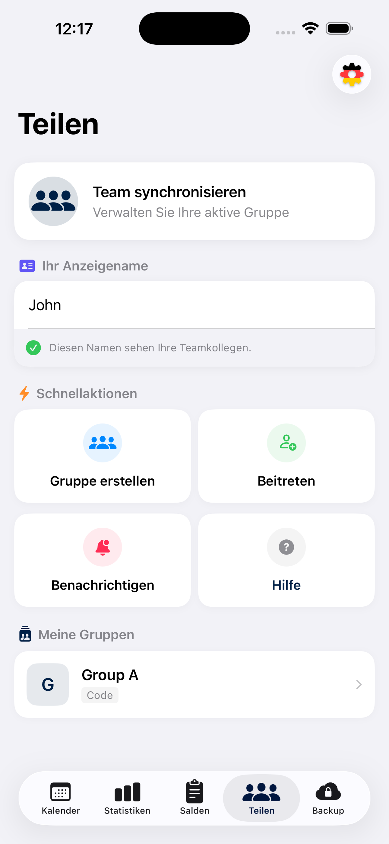 iOS screen 2