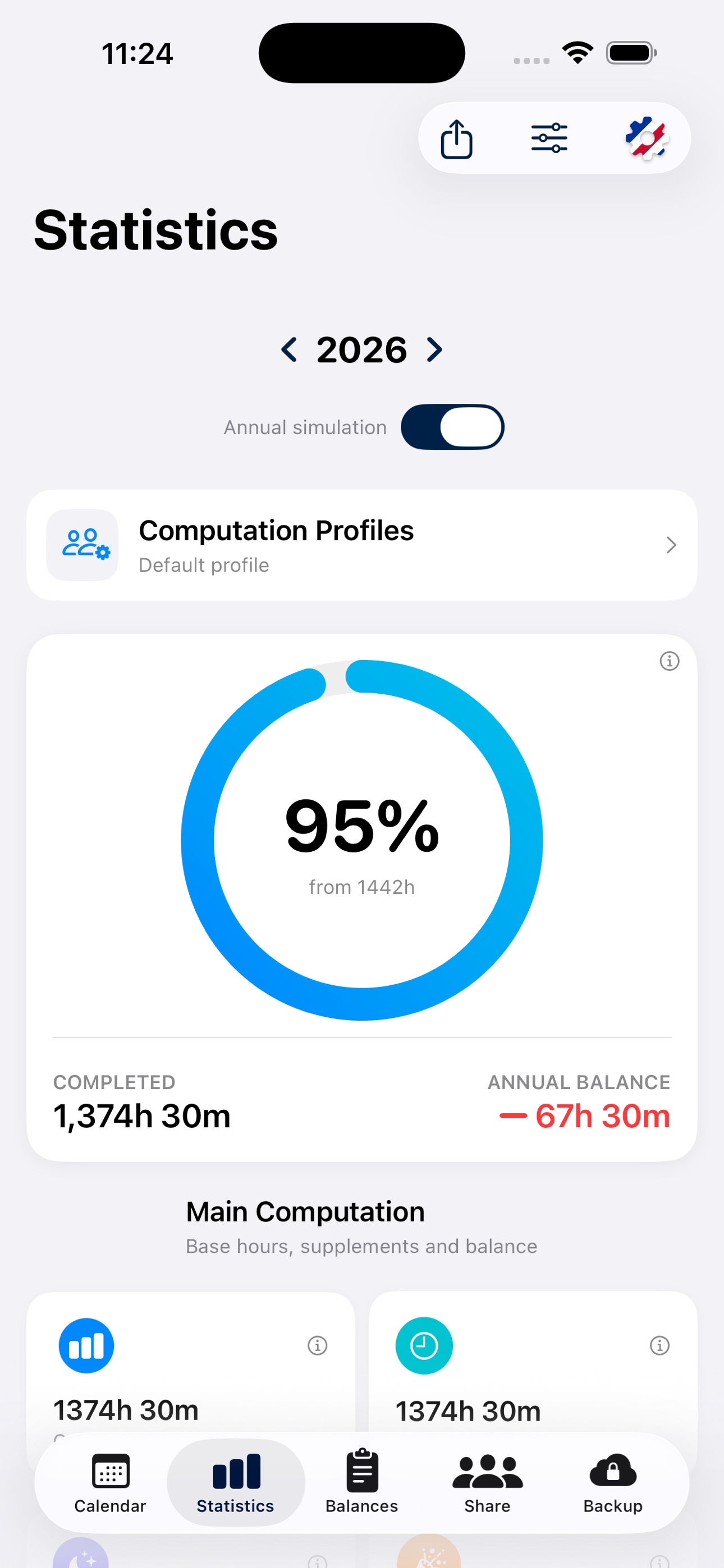 iOS screen 2