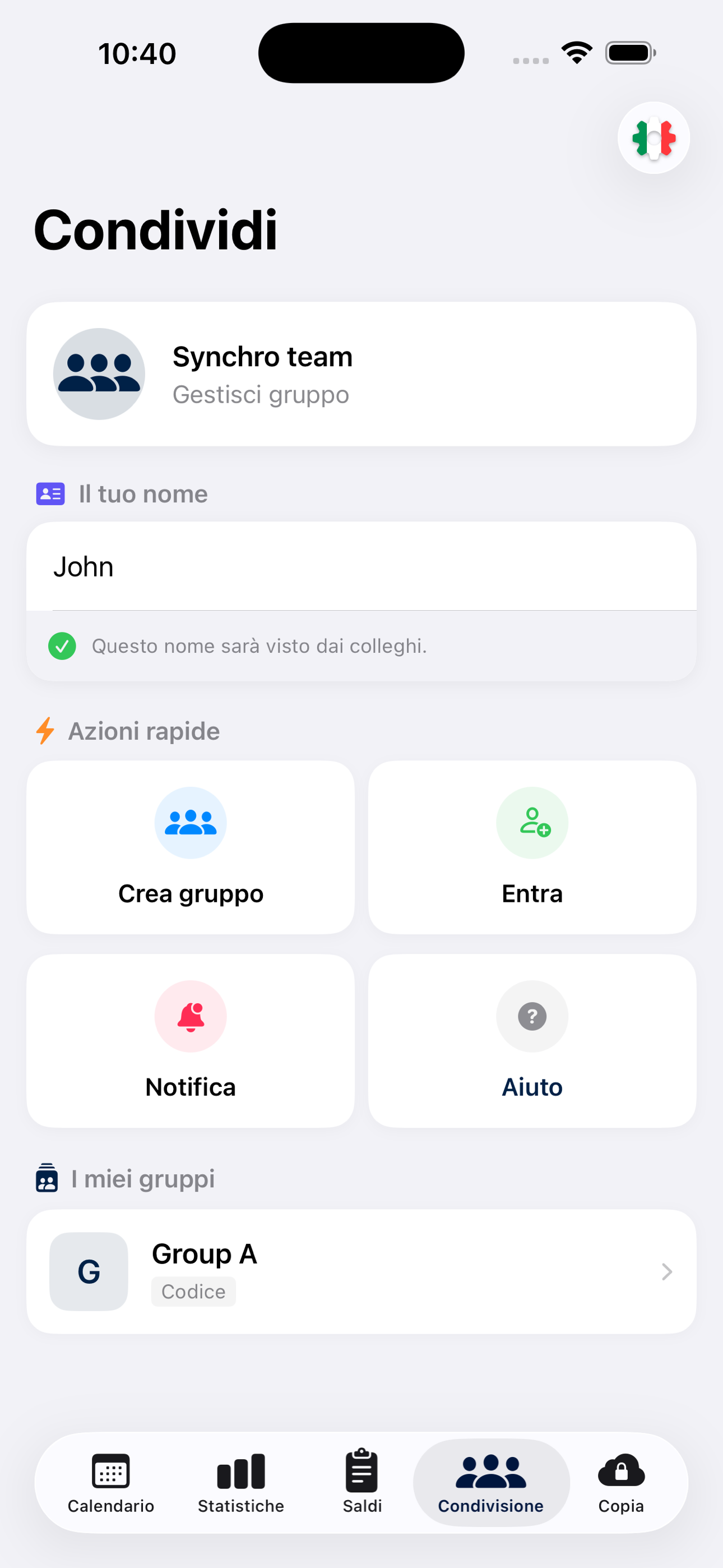 iOS screen 2